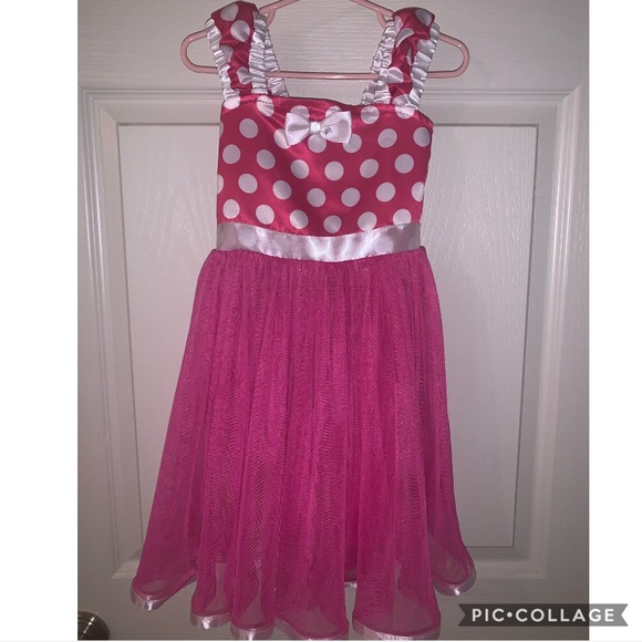 Ibtom Castle Other - Adorable pink and white polka dot toddler dress